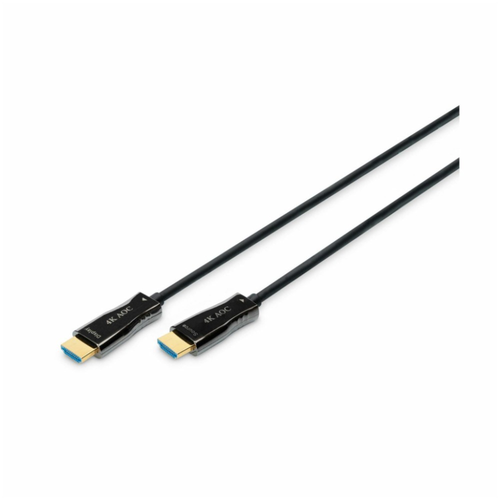 Kabel HDMI(m)=>HDMI(m) 2.0 30,00m 4K/60Hz AOC pozlačeni kontakti optični hibridni črn Digitus (AK-330125-300-S) Digitus Kabel HDMI(m)=>HDMI(m) 2.0 30,00m 4K/60Hz AOC pozlačeni kontakti optični hibridni črn Digitus (AK-330125-300-S)