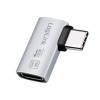Adapter USB-C => USB-C 90° L/D USB 4 40Gbps 8K/60Hz LogiLink srebrn (AU0064) LOGILINK Adapter USB-C => USB-C 90° L/D USB 4 40Gbps 8K/60Hz LogiLink srebrn (AU0064)