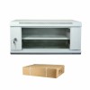 Kabinet zidni 6U 368 600x450 siv Datech + polica (DP.6406.9000)