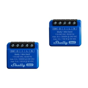 Pametna hiša - Shelly 1 Mini Gen 3 WLAN pametni rele 2 kosa (FG3800235261583) Pametna hiša - Shelly 1 Mini Gen 3 WLAN pametni rele 2 kosa (FG3800235261583)