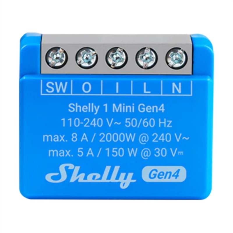 Pametna hiša - Shelly 1 Mini Gen 4 Matter WLAN enokanalni pametni rele (FG3800238070786)