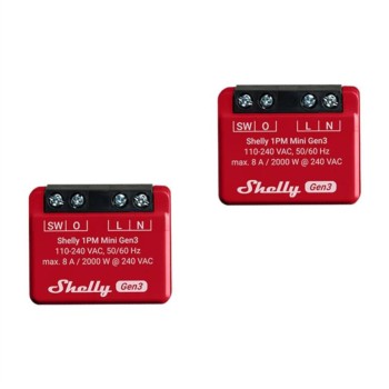 Pametna hiša - Shelly 1PM Mini Gen 3 WLAN enojno stikalo z merilcem porabe 2 kosa (FG3800235261606) Pametna hiša - Shelly 1PM Mini Gen 3 WLAN enojno stikalo z merilcem porabe 2 kosa (FG3800235261606)