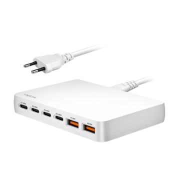 Hišne polnilec 100-240V => 4x USB-C PD 2x USB-A QC 3.0 100W Logilink bel (PA0418)