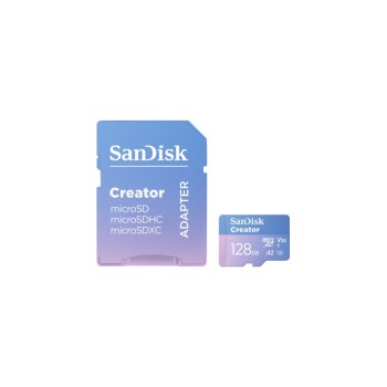 Spominska kartica microSDXC 128GB Sandisk Creator 190MB/s/90MB/s U3 V30 UHS-I A2 +adapter (SDSQXAA-128G-GN6MS)