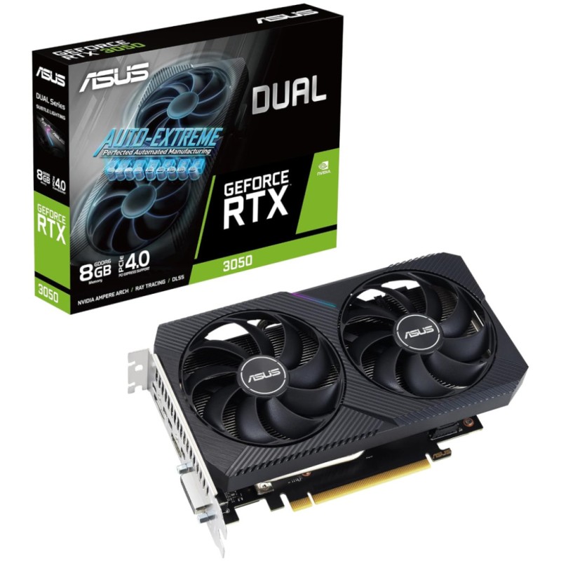 Grafična kartica nVidia RTX3050 Asus Dual V2 - 8GB GDDR6 (90YV0GH7-M0NA00)