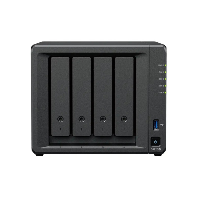 NAS ohišje Synology DS925neo+ 4x3,5 SATA HDD/SSD 2xM.2 NVMe AMD V1500B 4 core (8-thread) 2.2 GHz 4GB DDR4 non-ECC SODIMM 2xRJ-45 2.5GbE LAN 2xUSB 3.2 Gen1 1xUSB-C expansion port Synology NAS ohišje Synology DS925neo+ 4x3,5 SATA HDD/SSD 2xM.2 NVMe AMD V1500B 4 core (8-thread) 2.2 GHz 4GB DDR4 non-ECC SODIMM 2xRJ-45 2.5GbE LAN 2xUSB 3.2 Gen1 1xUSB-C expansion port