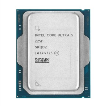 Procesor Intel LGA1851 Ultra 5 225F 10C/10T 2.7GHz/4.9GHz tray 65W/121W brez grafike brez hladilnika Procesor Intel LGA1851 Ultra 5 225F 10C/10T 2.7GHz/4.9GHz tray 65W/121W brez grafike brez hladilnika