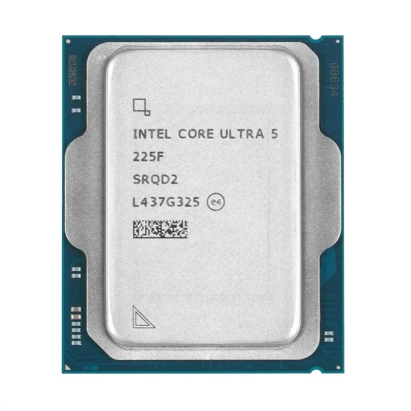 Procesor Intel LGA1851 Ultra 5 225F 10C/10T 2.7GHz/4.9GHz tray 65W/121W brez grafike brez hladilnika