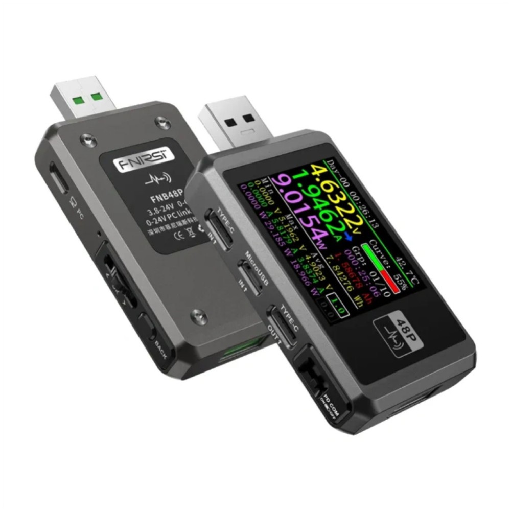 Tester USB napajanja TipC TipA Mikro FNIRSI (FNB48P) Fnirsi Tester USB napajanja TipC TipA Mikro FNIRSI (FNB48P)