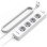 Podaljšek Tessan 307C 2,00m 4x220V 3xUSB-A USB-C bel (TS-307-C)