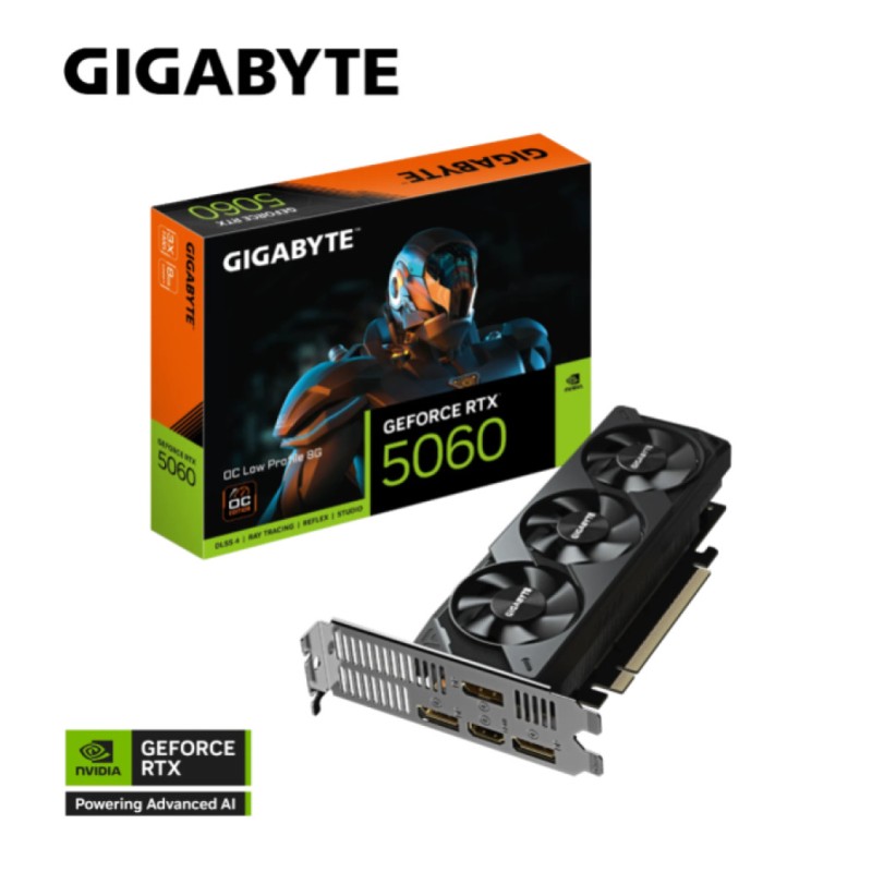Grafična kartica nVidia GigaByte Low profile - 8GB GDDR6 (GV-N5060OC-8GL)