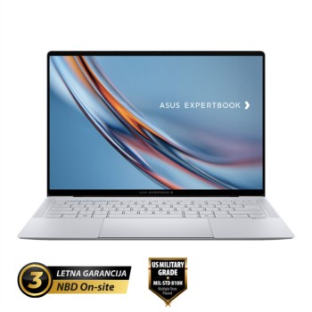Prenosnik Asus 35,5 cm (14,0") ExpertBook Ultra 2880x1800 OLED 600nit 90Hz Ultra X7-358H/32GB/1TB/BL/AI Chip: 50 TOPs/ALU-Mg/Intel Arc B390/Win11Pro (90NX09J1-M01770)