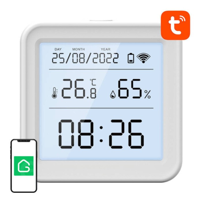 Pametna hiša - senzor temperature in vlažnosti S6 Tuya LCD zaslon Wi-Fi Gosund (S6) Pametna hiša - senzor temperature in vlažnosti S6 Tuya LCD zaslon Wi-Fi Gosund (S6)