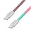 Kabel USB-C (m) => USB-C (m) 2.0 1,0m 60W 3A/20V 480Mbps pletenj ovoj pisan LogiLink (CU0481)