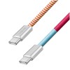 Kabel USB-C (m) => USB-C (m) 2.0 1,0m 60W 3A/20V 480Mbps pletenj ovoj pisan LogiLink (CU0483) LOGILINK Kabel USB-C (m) => USB-C (m) 2.0 1,0m 60W 3A/20V 480Mbps pletenj ovoj pisan LogiLink (CU0483)