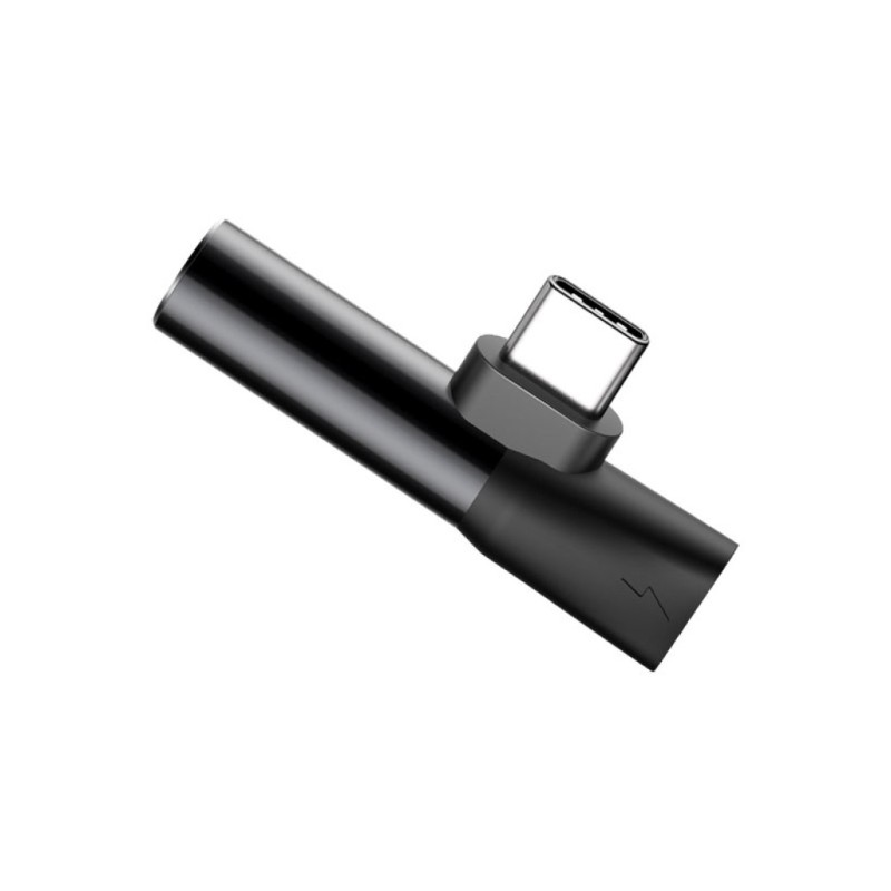 Adapter Audio USB-C M => 3,5mm Ž + USB-C Ž za polnjenje BASEUS - črn (CATL41-01) EOLS-P Baseus Adapter Audio USB-C M => 3,5mm Ž + USB-C Ž za polnjenje BASEUS - črn (CATL41-01) EOLS-P
