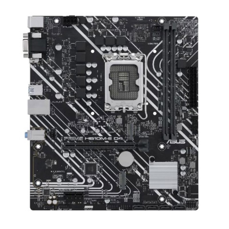 Osnovna plošča 1700 Asus Prime H610M-E D4-CSM microATX 1xVGA 1xHDMI 1xDisplayPort ASUS Osnovna plošča 1700 Asus Prime H610M-E D4-CSM microATX 1xVGA 1xHDMI 1xDisplayPort