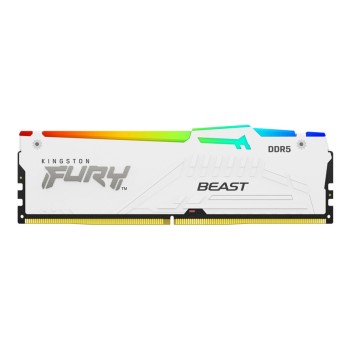 DDR5 32GB 6000MHz CL30 KIT (2x16GB) Kingston RGB Fury Beast 1,4V bela (KF560C30BWEAK2-32) DDR5 32GB 6000MHz CL30 KIT (2x16GB) Kingston RGB Fury Beast 1,4V bela (KF560C30BWEAK2-32)