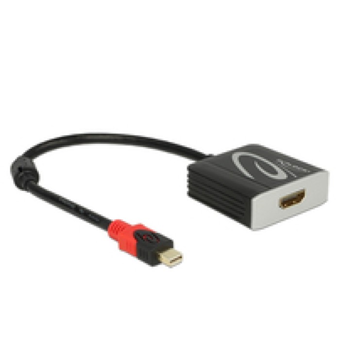 Adapter DisplayPort mini (m) => HDMI (ž) aktivni 4K 60Hz Delock Adapter DisplayPort mini (m) => HDMI (ž) aktivni 4K 60Hz Delock