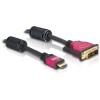 KABEL HDMI/DVI Digital (18+1) M/M  5,0m Delock pozlačeni kontakti (84344)