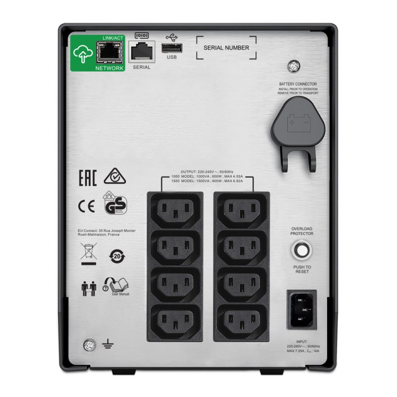 UPS APC Smart-UPS C Line-Interactive 1000VA/600W 8x220V (SMC1000IC) APC UPS APC Smart-UPS C Line-Interactive 1000VA/600W 8x220V (SMC1000IC)