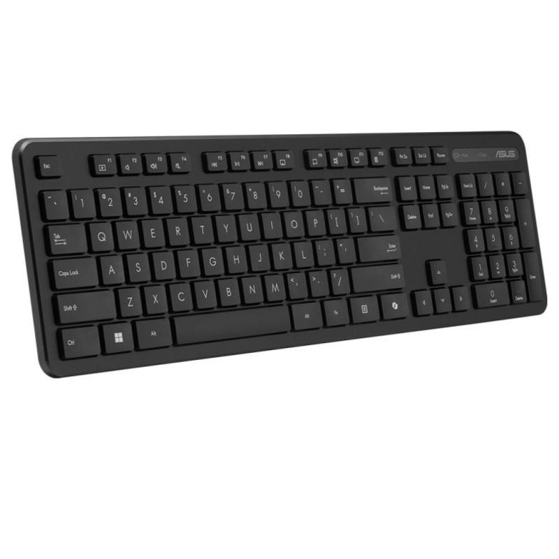 Tipkovnica in miš Asus brezžična poslovna CW100 SLO črna žična (90XB0700-BKM1A0)