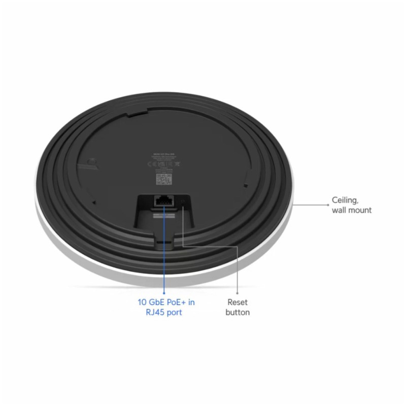 Dostopna točka Ubiquiti PoE+ WiFi7 802.11be 5,8Gbit/s 10GbE uplink PoE+ 6x notranja antena (U7-PRO-XG) UBIQUITI Dostopna točka Ubiquiti PoE+ WiFi7 802.11be 5,8Gbit/s 10GbE uplink PoE+ 6x notranja antena (U7-PRO-XG)