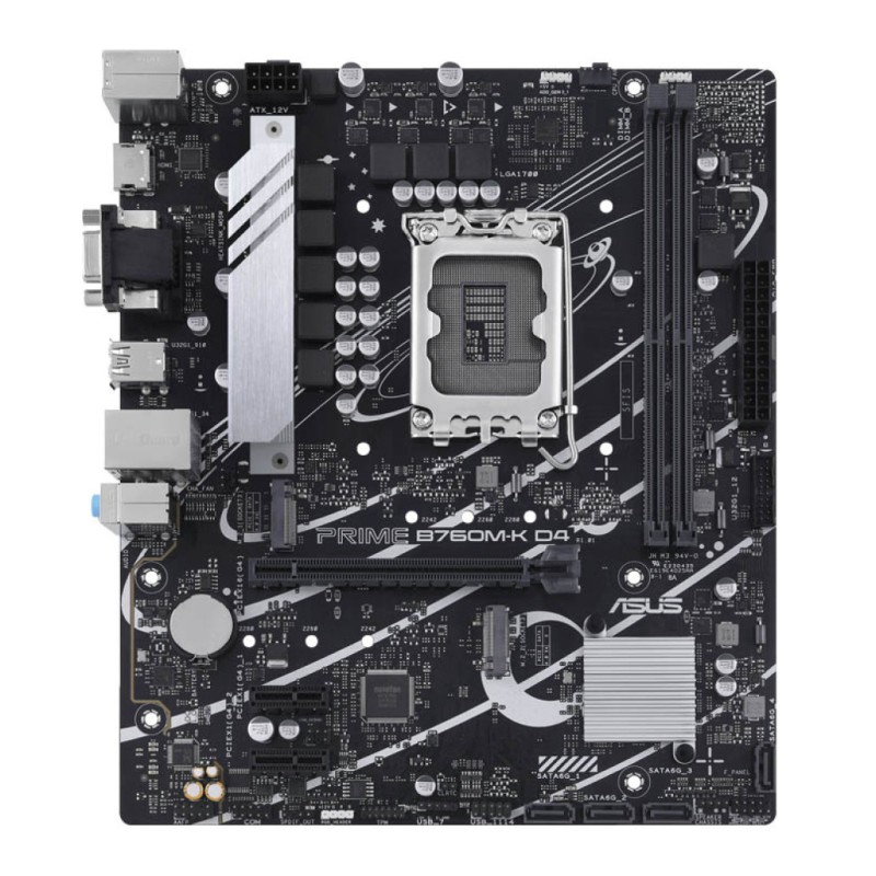 Osnovna plošča 1700 Asus PRIME B760M-K D4 microATX 1xVGA HDMI ASUS Osnovna plošča 1700 Asus PRIME B760M-K D4 microATX 1xVGA HDMI