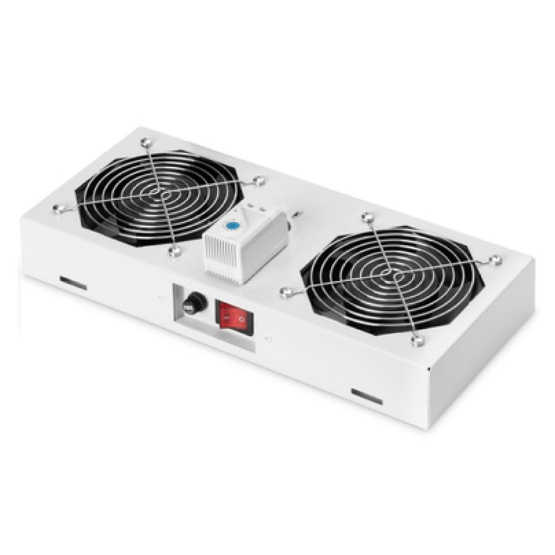 Hladilna enota 2x vent. s termostatom Digitus siva (DN-19 FAN-2-WM-T) Digitus Hladilna enota 2x vent. s termostatom Digitus siva (DN-19 FAN-2-WM-T)