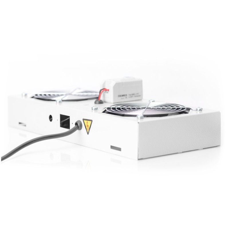 Hladilna enota 2x vent. s termostatom Digitus siva (DN-19 FAN-2-WM-T) Digitus Hladilna enota 2x vent. s termostatom Digitus siva (DN-19 FAN-2-WM-T)