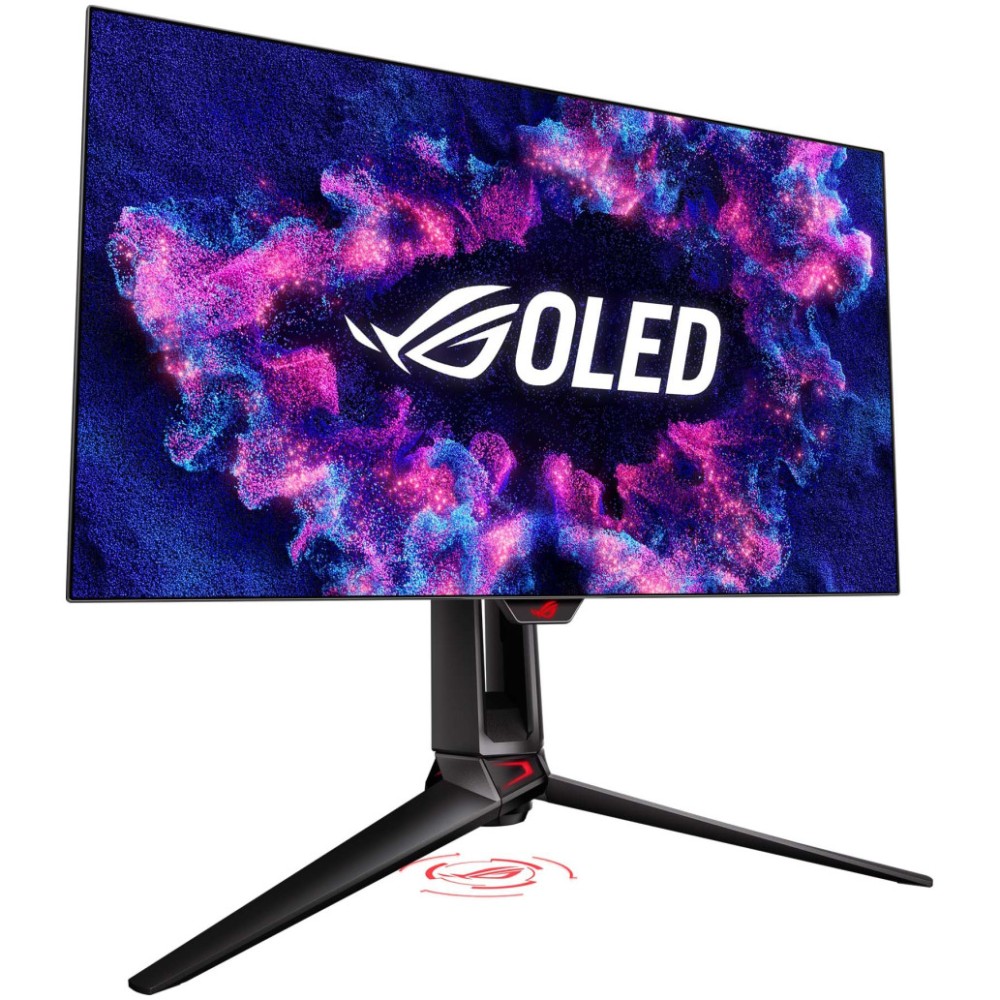 Monitor Asus 68,6 cm (27,0) PG27AQDP 2560x1440 Gaming 480Hz OLED 0,03ms 2xHDMI DisplayPort 2xUSB3.2 Pivot  DCI-P3-99% FreeSync Premium G-Sync Compatible HDR400 ROG Swift Delta E<2 calibration