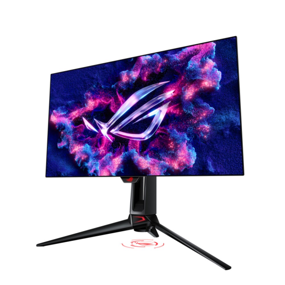 Monitor Asus 68,6 cm (27,0) PG27AQDP 2560x1440 Gaming 480Hz OLED 0,03ms 2xHDMI DisplayPort 2xUSB3.2 Pivot  DCI-P3-99% FreeSync Premium G-Sync Compatible HDR400 ROG Swift Delta E<2 calibration