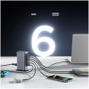 Hišni polnilec 100-240V => 2x USB-A (ž) 4x USB-C 65W GaN Joyroom JR-TCM02 Dark Gray Joyroom Hišni polnilec 100-240V => 2x USB-A (ž) 4x USB-C 65W GaN Joyroom JR-TCM02 Dark Gray