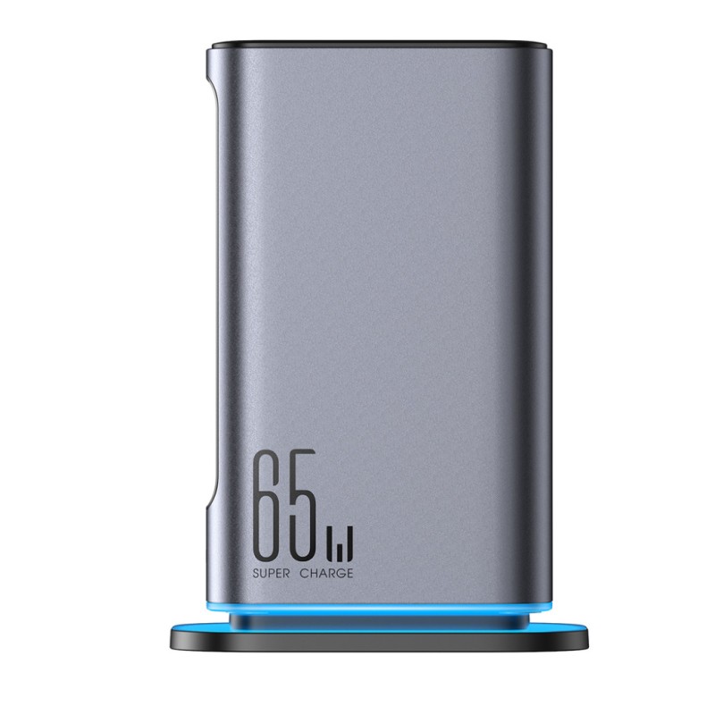 Hišni polnilec 100-240V => 2x USB-A (ž) 4x USB-C 65W GaN Joyroom JR-TCM02 Dark Gray Joyroom Hišni polnilec 100-240V => 2x USB-A (ž) 4x USB-C 65W GaN Joyroom JR-TCM02 Dark Gray