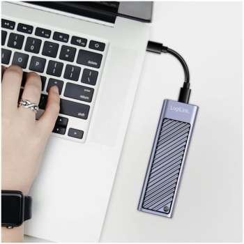 Ohišje za SSD disk M.2 => USB-C 3.2 2x2 PCIe NVMe / SATA Logilink 20Gb/s (UA0435) EOLS-P Ohišje za SSD disk M.2 => USB-C 3.2 2x2 PCIe NVMe / SATA Logilink 20Gb/s (UA0435) EOLS-P