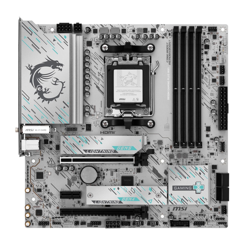Osnovna plošča AM5 MSI B850M GAMING PLUS WIFI microATX HDMI DisplayPort MSI Osnovna plošča AM5 MSI B850M GAMING PLUS WIFI microATX HDMI DisplayPort