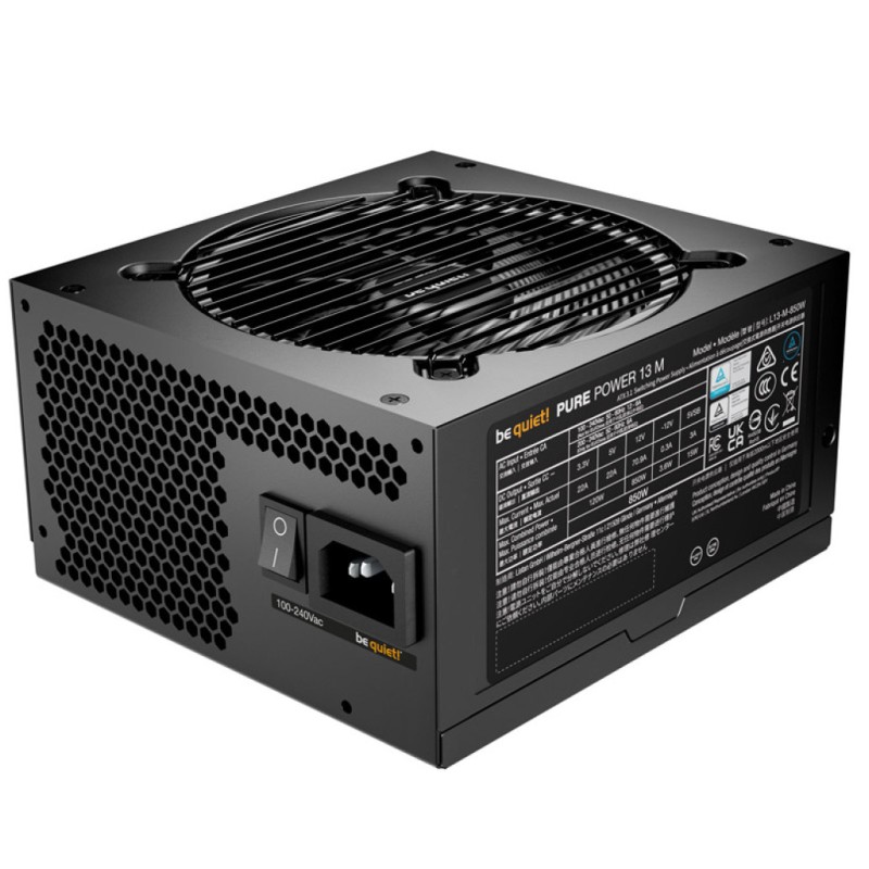 Napajalnik - 850W be quiet! Pure Power 13 M 80Plus Gold 92,8% ATX 3.1 Modular 120mm črna (BP027EU) be quiet! Napajalnik - 850W be quiet! Pure Power 13 M 80Plus Gold 92,8% ATX 3.1 Modular 120mm črna (BP027EU)