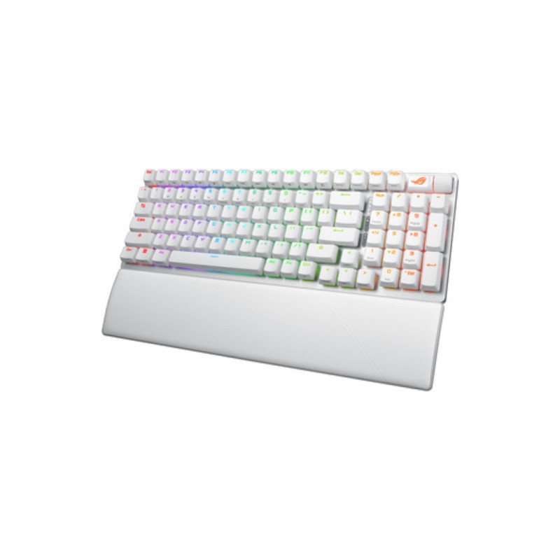 Gaming Tipkovnica brezžična, bluetooth, USB Asus ROG Strix Scope II 96 US | bela RGB (90MP037A-BKUA30) ASUS Gaming Tipkovnica brezžična, bluetooth, USB Asus ROG Strix Scope II 96 US | bela RGB (90MP037A-BKUA30)