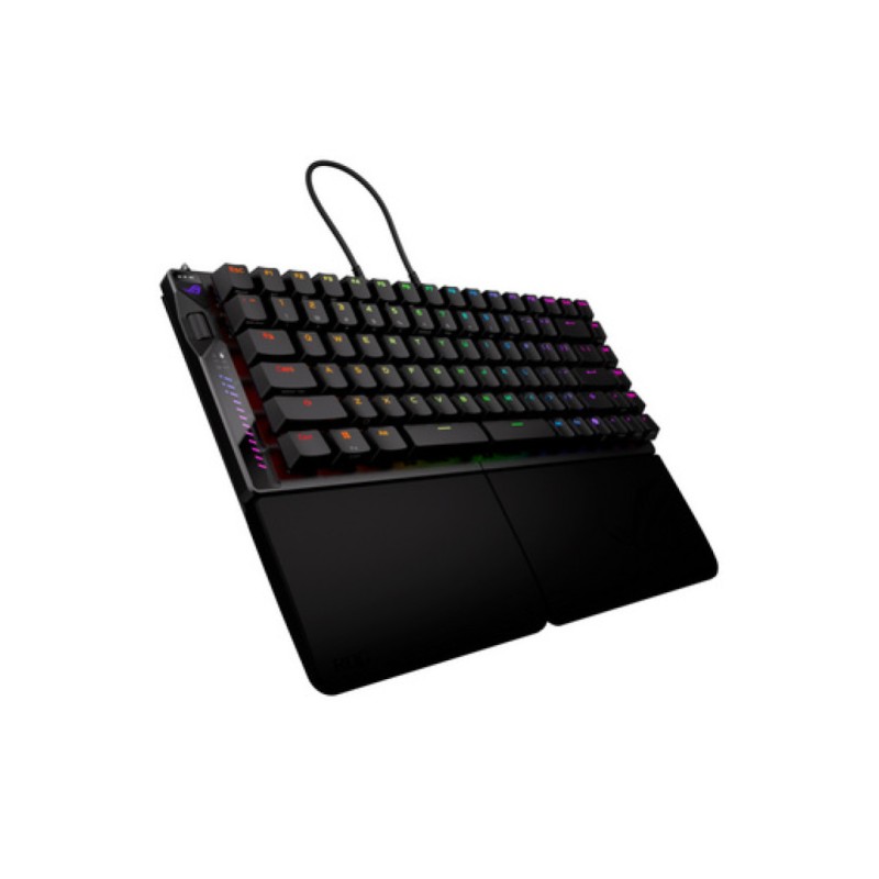 Gaming Tipkovnica Žična USB-C/A Asus ROG Falcata HFX V2 Analog US | črna RGB (90MP043H-BKUA20)