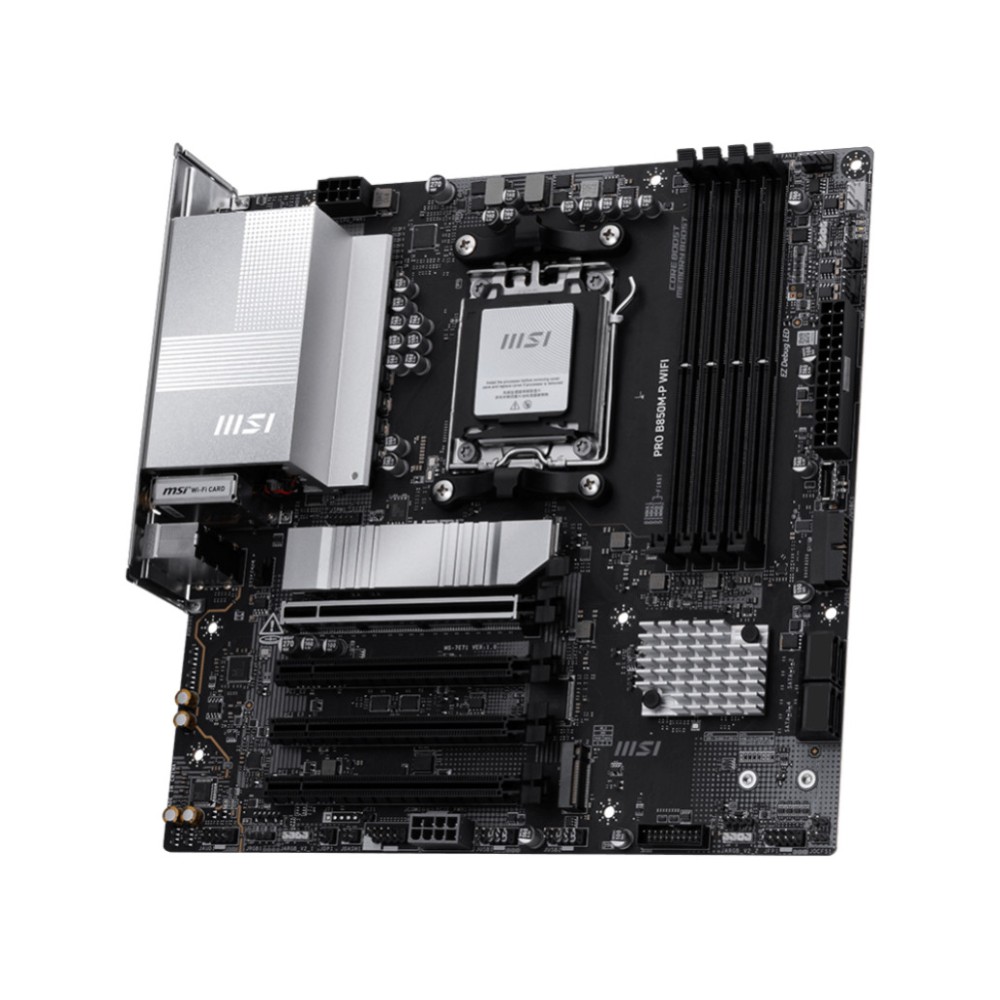 Osnovna plošča AM5 MSI PRO B850M-P WIFI microATX HDMI DisplayPort MSI Osnovna plošča AM5 MSI PRO B850M-P WIFI microATX HDMI DisplayPort