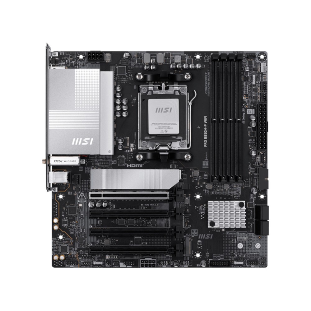 Osnovna plošča AM5 MSI PRO B850M-P WIFI microATX HDMI DisplayPort MSI Osnovna plošča AM5 MSI PRO B850M-P WIFI microATX HDMI DisplayPort