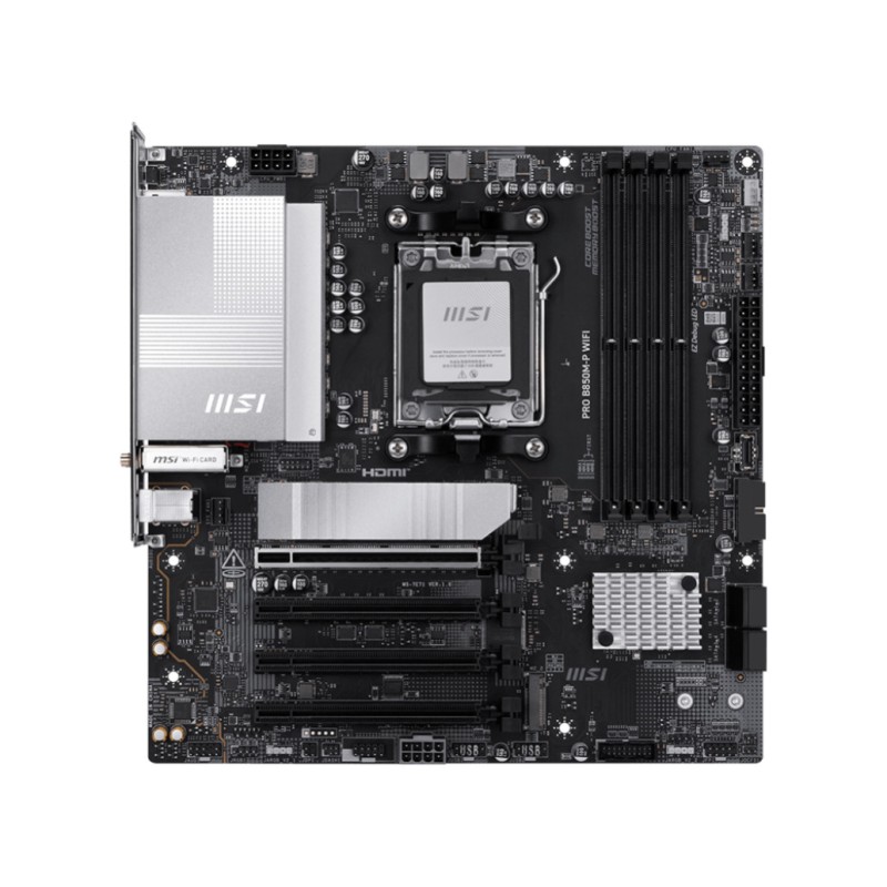Osnovna plošča AM5 MSI PRO B850M-P WIFI microATX HDMI DisplayPort MSI Osnovna plošča AM5 MSI PRO B850M-P WIFI microATX HDMI DisplayPort