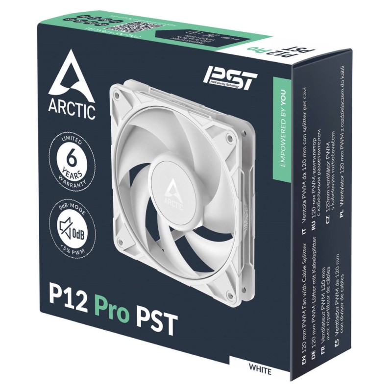 Ventilator Arctic P12 Pro PST 120mm bela ARCTIC Ventilator Arctic P12 Pro PST 120mm bela