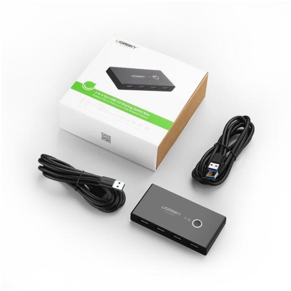 Stikalo KVM Ugreen 2xPC 4xUSB 3.0 (30768) UGREEN Stikalo KVM Ugreen 2xPC 4xUSB 3.0 (30768)