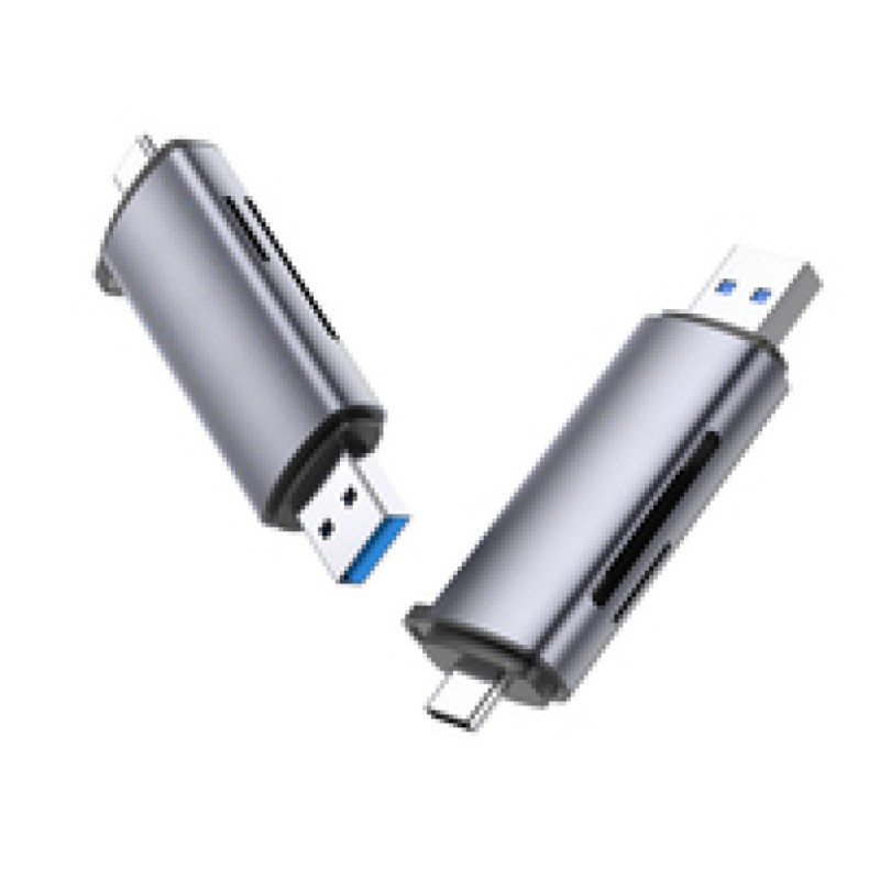 Zunanji čitalec kartic Ugreen USB 3.0/USB-C za microSD SD RS-MMC MMC siv (50706) UGREEN Zunanji čitalec kartic Ugreen USB 3.0/USB-C za microSD SD RS-MMC MMC siv (50706)