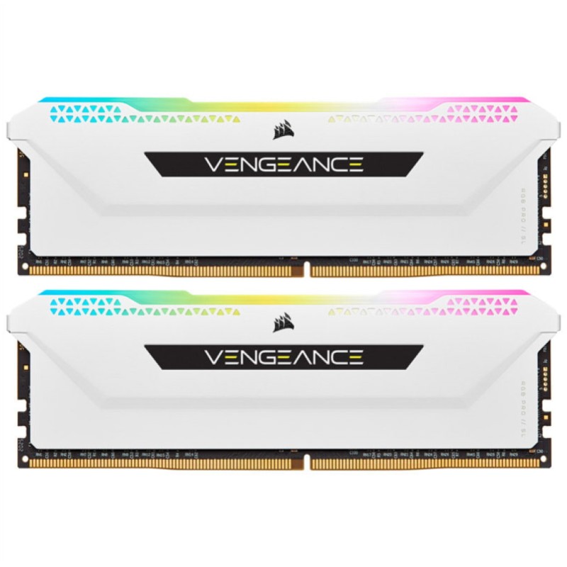 DDR4 32GB 3200MHz CL16 KIT (2x16GB) Corsair RGB Vengeance 1.35V Gaming bela (CMH32GX4M2E3200C16W) CORSAIR DDR4 32GB 3200MHz CL16 KIT (2x16GB) Corsair RGB Vengeance 1.35V Gaming bela (CMH32GX4M2E3200C16W)