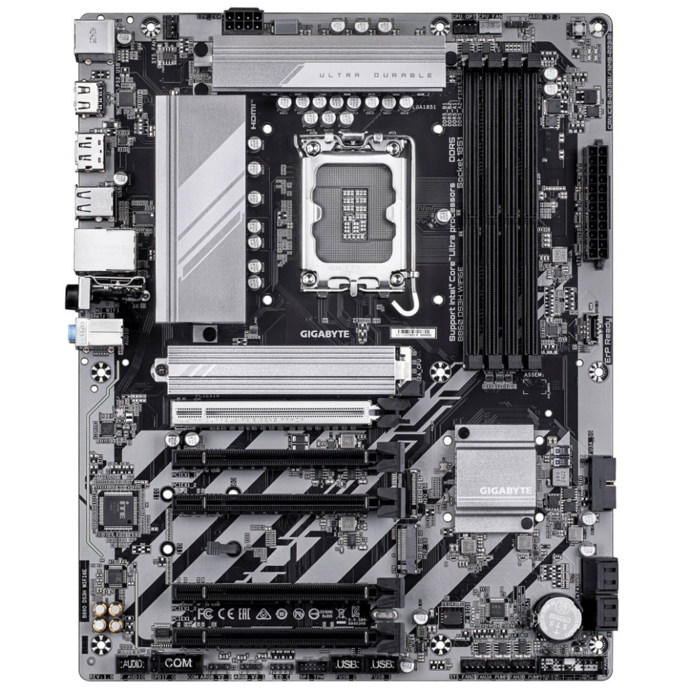Osnovna plošča LGA1851 GigaByte DS3H WIFI6E ATX HDMI DP GIGABYTE Osnovna plošča LGA1851 GigaByte DS3H WIFI6E ATX HDMI DP