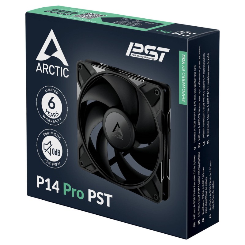 Ventilator Arctic P14 Pro PST PWM 140mm črna ARCTIC Ventilator Arctic P14 Pro PST PWM 140mm črna