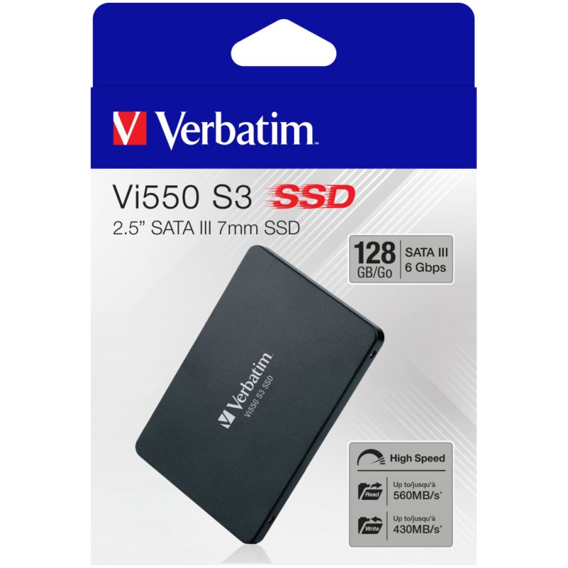 Disk SSD SATA 2.5 SATA3 256GB Verbatim Vi550 2,5 560/460MB/s (49351) Verbatim Disk SSD SATA 2.5 SATA3 256GB Verbatim Vi550 2,5 560/460MB/s (49351)