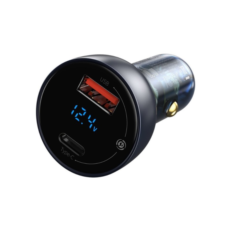 Avto polnilec 12V/24V => USB-A + USB-C 65W PD + PPS + QC Baseus (CCKX-C0G) Baseus Avto polnilec 12V/24V => USB-A + USB-C 65W PD + PPS + QC Baseus (CCKX-C0G)